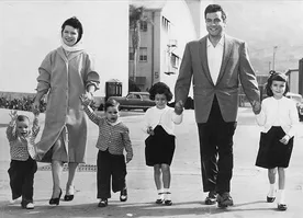 On the Warner Brothers' lot, 1955