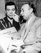 With Joe Pasternak, 1952